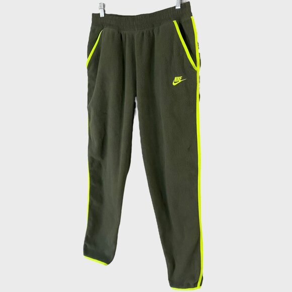 Nike Sportswear Winterized Polar Fleece Jogger Sweatpants Green Men's Medium M - Picture 2 of 11